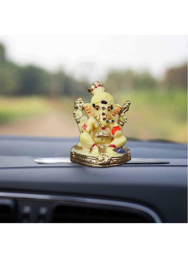 Spillbox Spillbox Car Dashboard Idols Accessories Car Dashboard Interior Perfect for Gifting Decorative Showpiece for Home and Office Sandal Thalapa Ganesh Small 