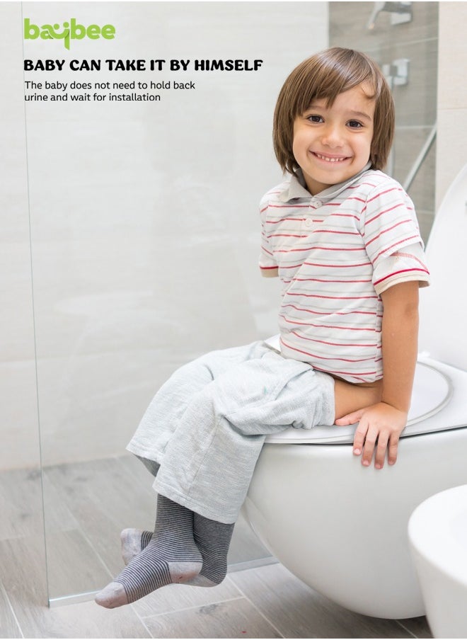 BAYBEE Baybee TinyTrek Potty Seat for Kids Toilet Seat | Baby Potty Training Seat Chair, Fits Round & Oval Toilets, Non-Slip with Splash Guard Seat for 1-8 Years Kids Boys Girls  - Image 4