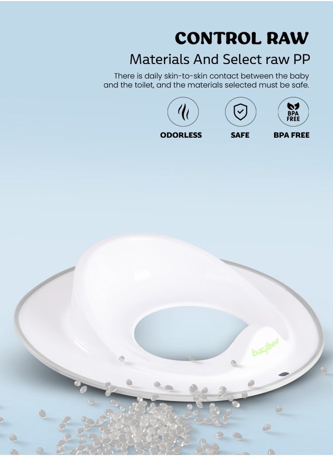 BAYBEE Baybee TinyTrek Potty Seat for Kids Toilet Seat | Baby Potty Training Seat Chair, Fits Round & Oval Toilets, Non-Slip with Splash Guard Seat for 1-8 Years Kids Boys Girls  - Image 5