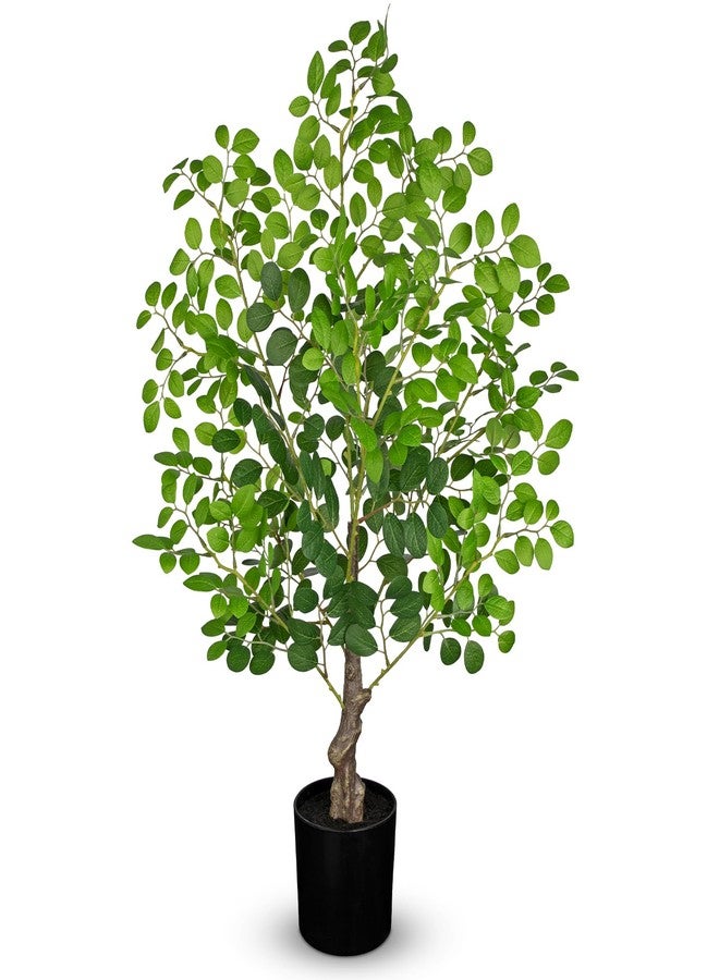 Arborus 27" Artificial Tree Cercidiphyllum Japonicum, Realistic Faux Silk Trees Indoor Outdoor Plant in Pot with Easy Assembly, UV Resistant, Ideal for Home Office Farmhouse Decor - Image 1