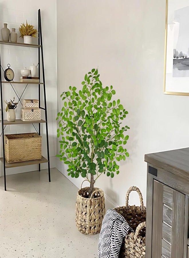 Arborus 27" Artificial Tree Cercidiphyllum Japonicum, Realistic Faux Silk Trees Indoor Outdoor Plant in Pot with Easy Assembly, UV Resistant, Ideal for Home Office Farmhouse Decor - Image 2