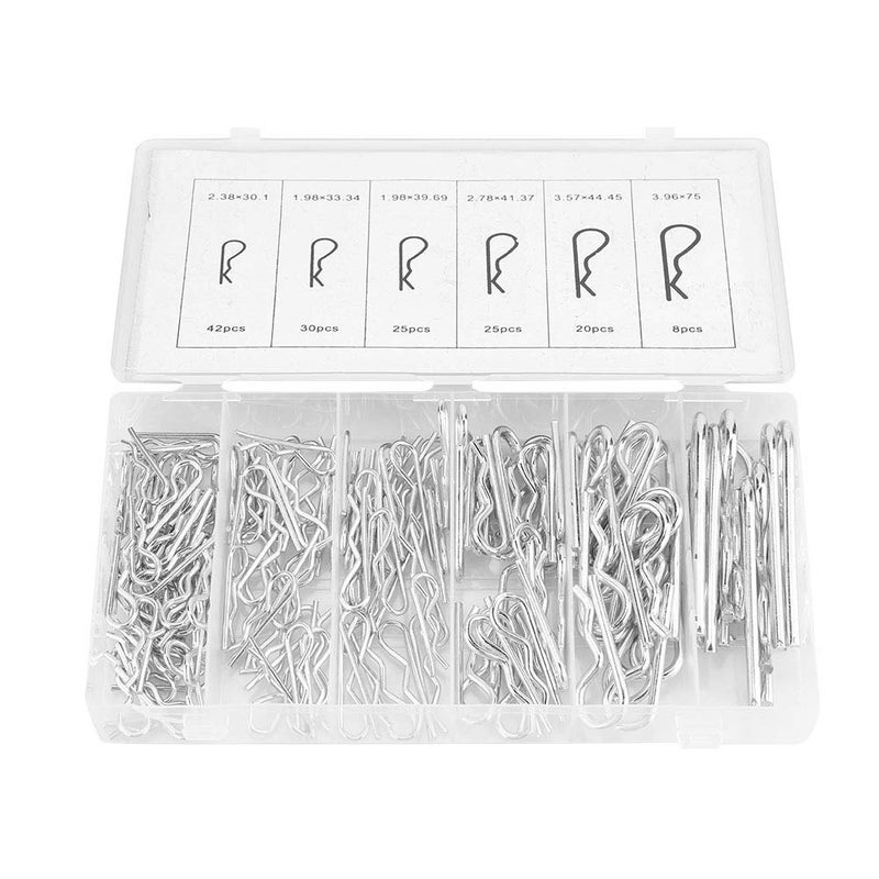 ZJchao Cotter Pin Kit for Tractor, 150Pcs High Strength Steel R Type Wave Card Pins, Safety Fasteners for Machinery, Equipment - Image 4