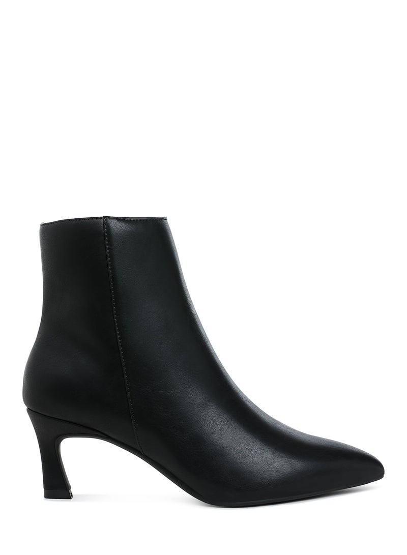 London Rag Women's Faux Leather Ankle Boots in Black - Image 1