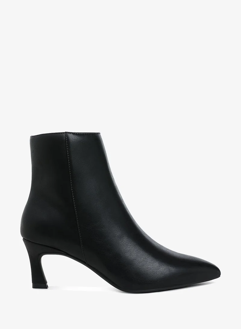 London Rag Women's Faux Leather Ankle Boots in Black