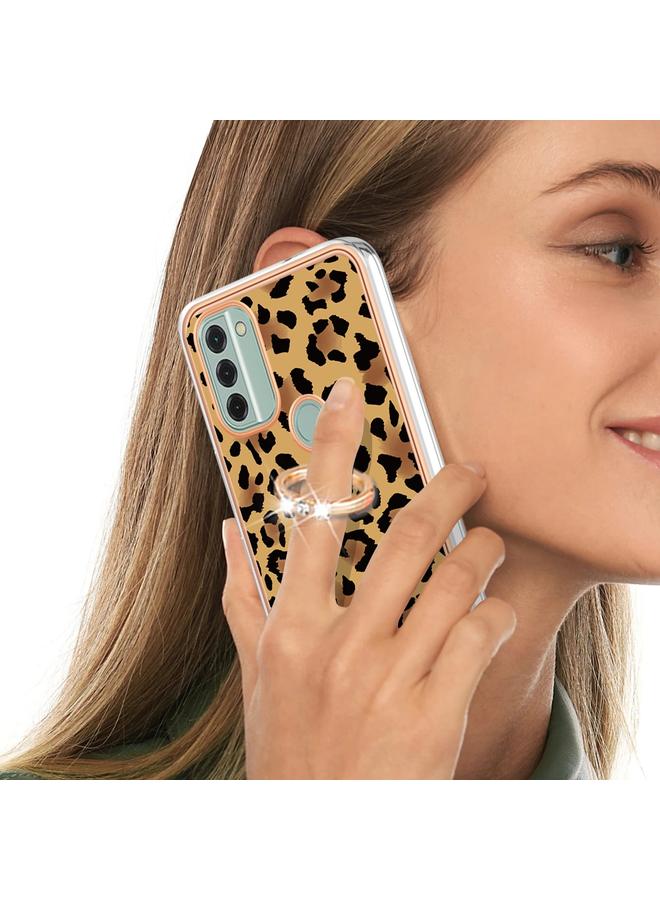 إيروريكس جراب لهاتف Nokia C31 مطلي بالكهرباء من الجانبين مع حامل حلقي - Image 5