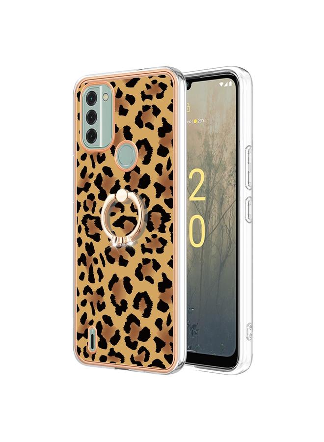 إيروريكس جراب لهاتف Nokia C31 مطلي بالكهرباء من الجانبين مع حامل حلقي - Image 2