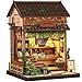 CUTEBEE Book Nook Kit DIY Miniature House Japanese Sweet Wagashi Shop Dollhouse Kit for Adults and Teens Bookshelf Decor 3D Wooden Puzzle Gifts for Family FriendsKanmidokoro Kurihara - Image 2