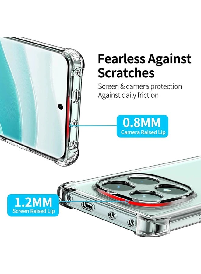 TEXEEM Case for Redmi Note 15 Pro+ 5G, Crystal Clear Shockproof Transparent Soft TPU Bumper Cover with 4-Corner Airbag Protection - Image 5