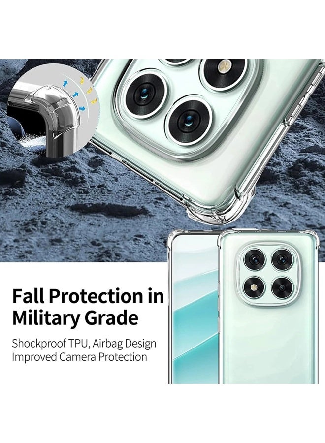 TEXEEM Case for Redmi Note 15 Pro+ 5G, Crystal Clear Shockproof Transparent Soft TPU Bumper Cover with 4-Corner Airbag Protection - Image 4