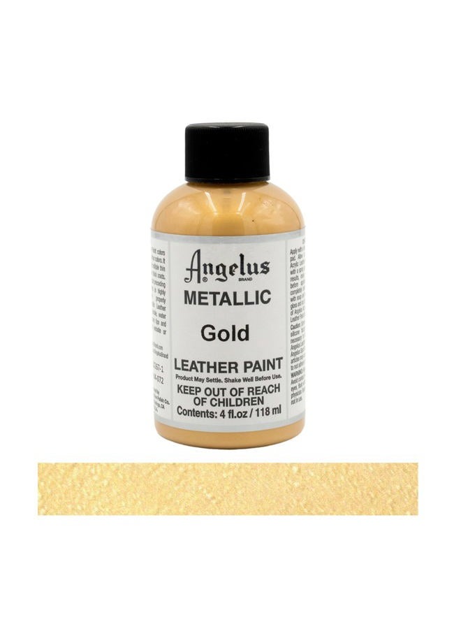 Angelus Acrylic Leather Paint-4oz.-Gold - Image 2