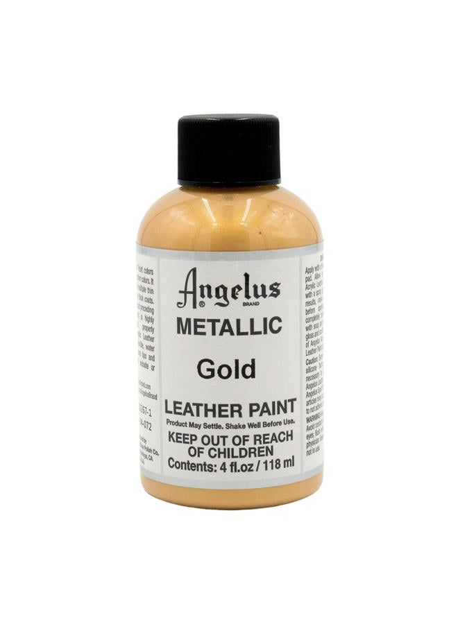 Angelus Acrylic Leather Paint-4oz.-Gold - Image 1