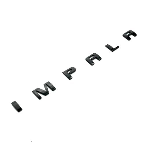 Aimoll Kit Set 0f 8Pc Impala LT V6 Body Letter Emblem 3D Badge Decal Nameplate 84301582 Replacement for 2014-2020 Impala (Black) - Image 2