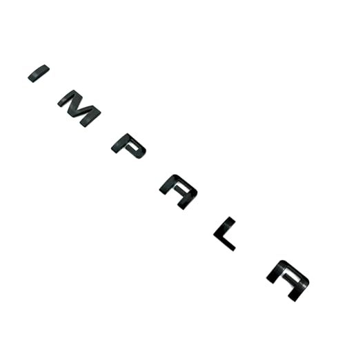 Aimoll Kit Set 0f 8Pc Impala LT V6 Body Letter Emblem 3D Badge Decal Nameplate 84301582 Replacement for 2014-2020 Impala (Black) - Image 3