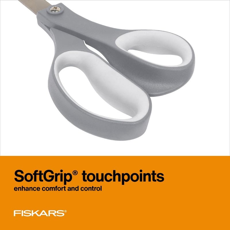 Fiskars All Purpose Scissors, High Performance Cutting, Stainless Steel Blades, Ergonomic and Comfort Handles, Perfect for Arts and Crafts and the Office, Scissors for Office - Image 4