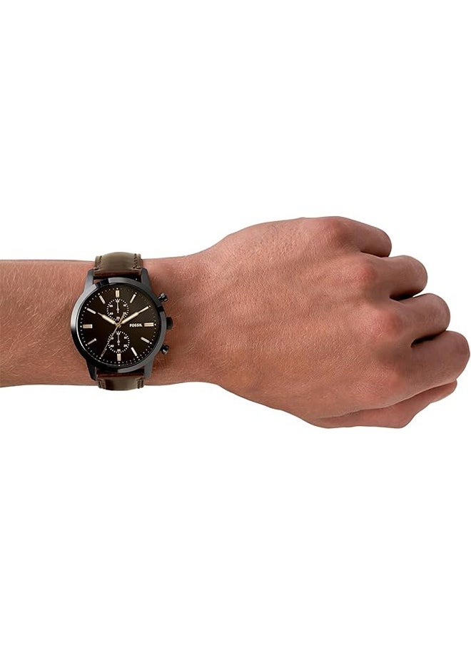 FOSSIL Fossil Men's imported waterproof leather Quartz Watch -FS5437  - Image 3