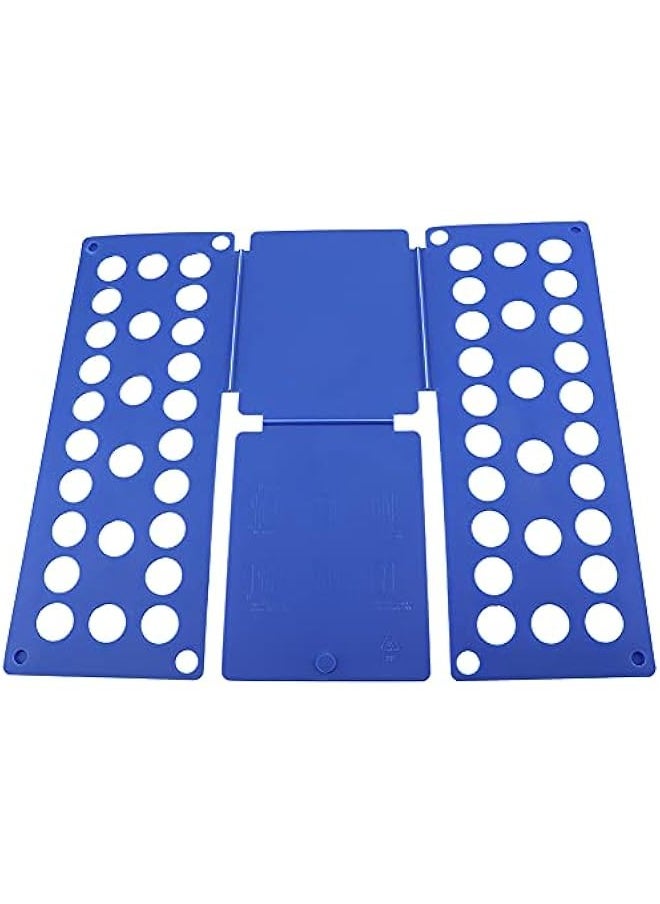 OCTOBER - Quick Child Clothes Folding Board T Shirt Pants Board Fold for Organizer Size for Bundled Kid Sizes for Adjustable Folding Plate Laundry Liners (Blue) - Image 1