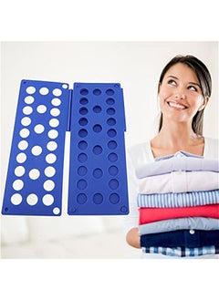 Quick Child Clothes Folding Board T Shirt Pants Board Fold for Organizer Size for Bundled Kid Sizes for Adjustable Folding Plate Laundry Liners (Blue)