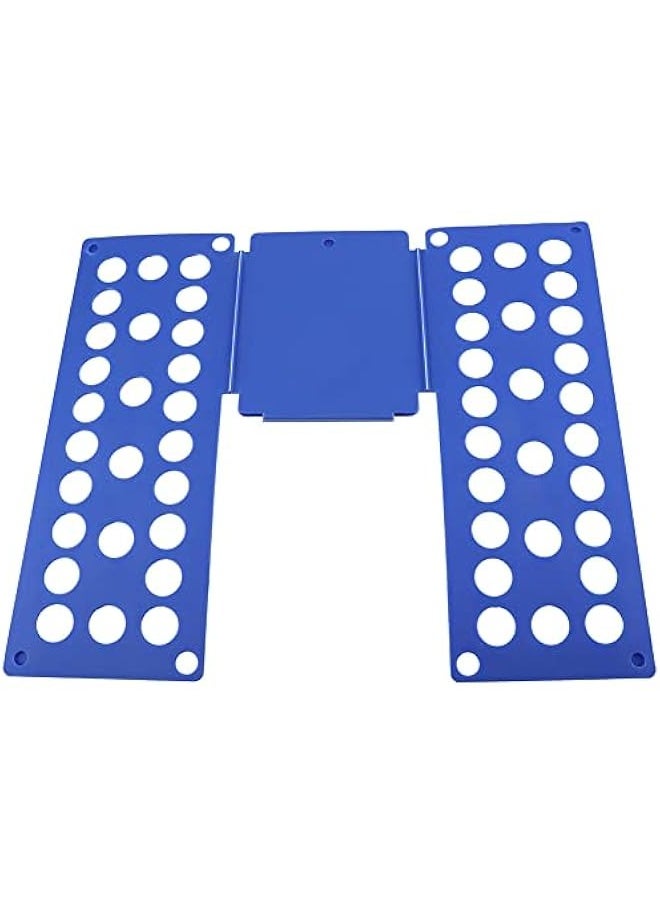 OCTOBER - Quick Child Clothes Folding Board T Shirt Pants Board Fold for Organizer Size for Bundled Kid Sizes for Adjustable Folding Plate Laundry Liners (Blue) - Image 1
