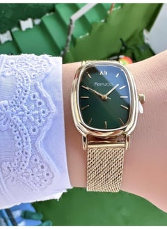 Ferrucci Rectangular Women's Mesh Strap Wristwatch  - Image 2