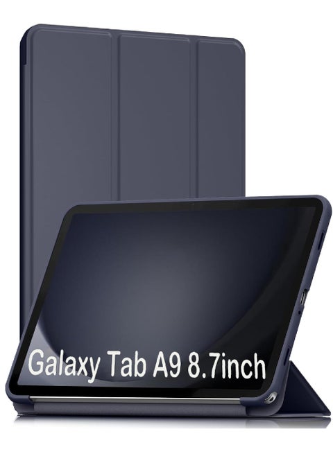 Case for Samsung Galaxy Tab A9 8.7-Inch 2023 Soft TPU Tri-Fold Stand Protective Tablet