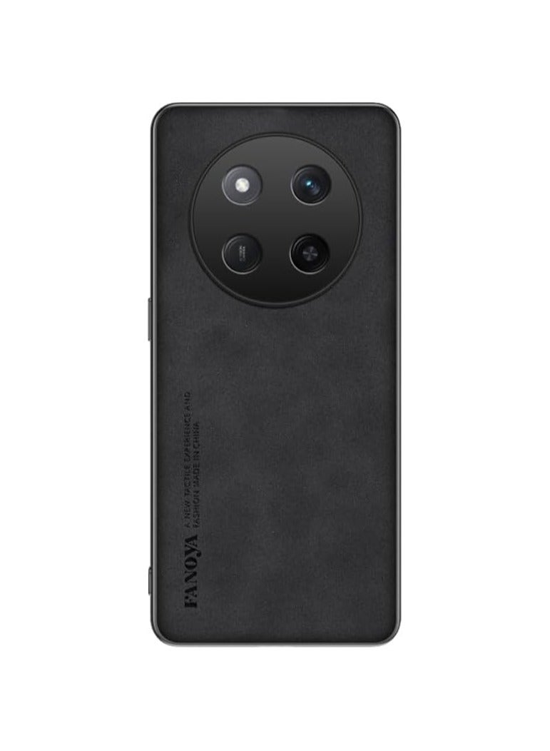 The shell is compatible with Honor X9c 5G shell, and the plain leather shell is soft TPU silicone border fingerprint anti-fall and anti-shock protective cover Honor X9C