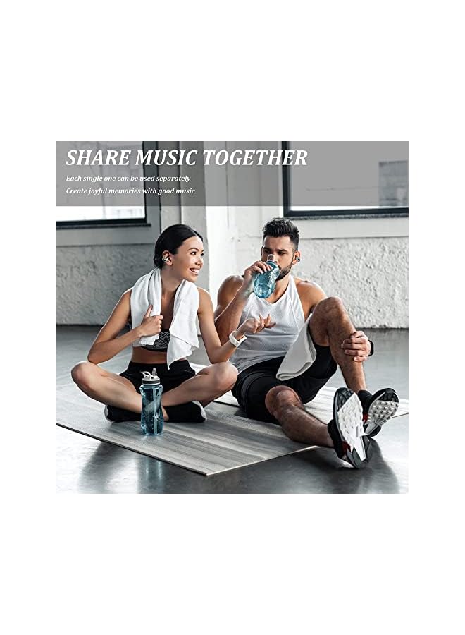 Excefore Earbuds with Earhooks Mini Bone Conduction Headphones Waterproof Bluetooth Earbuds Earpiece Noise Canceling Headset Sports Bluetooth 5.0 Earphones Headset for Cycling Driving, Gym - Image 4