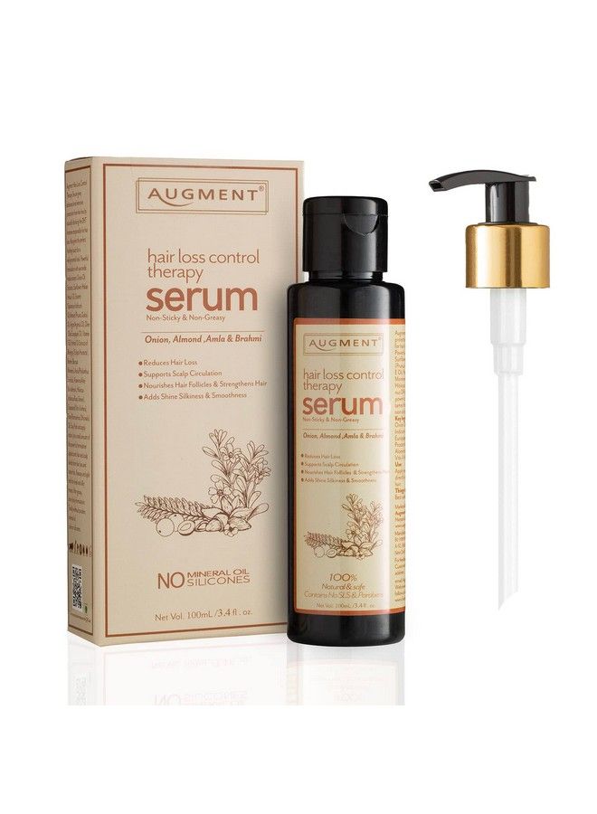 Hair Loss Control Therapy Serum With Goodness Of Almond Amla Brahmi Onion & Other Natural Herbs Hair Growth No Parabens No Mineral Oils 100Ml