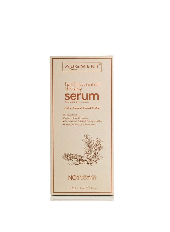 Hair Loss Control Therapy Serum With Goodness Of Almond Amla Brahmi Onion & Other Natural Herbs Hair Growth No Parabens No Mineral Oils 100Ml