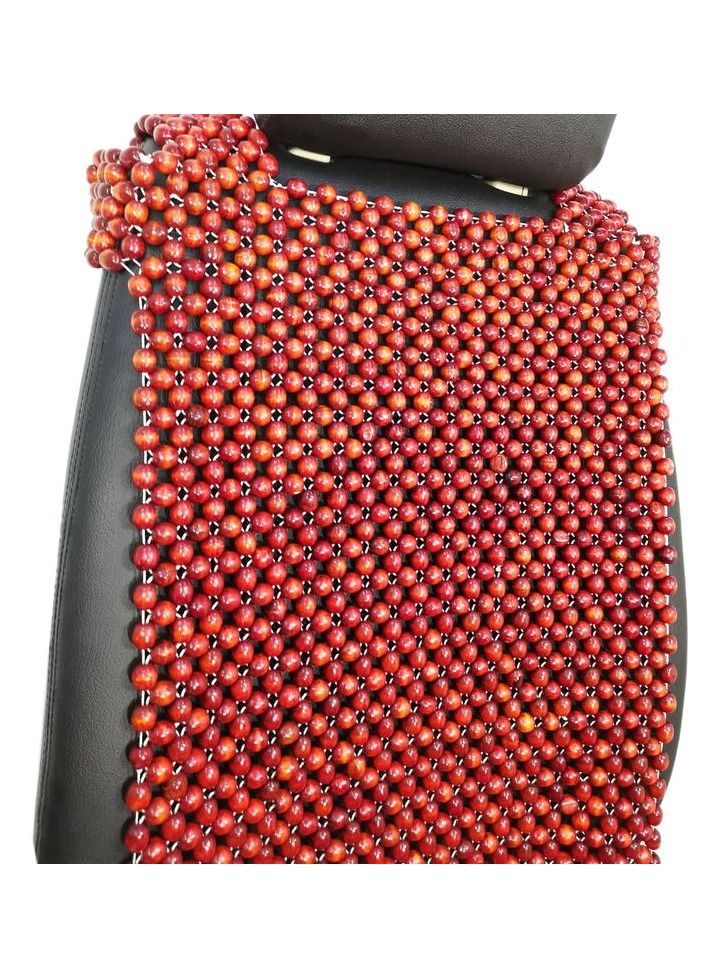 وسادة مقعد سيارة عالمية عالية الجودة ، وسادة مقعد من الخرز الخشبي ، وسادة مقعد لؤلؤة خشبية من النوع الشبكي ، وسادة جلوس للسيارة مارون 2 قطعة - Image 5