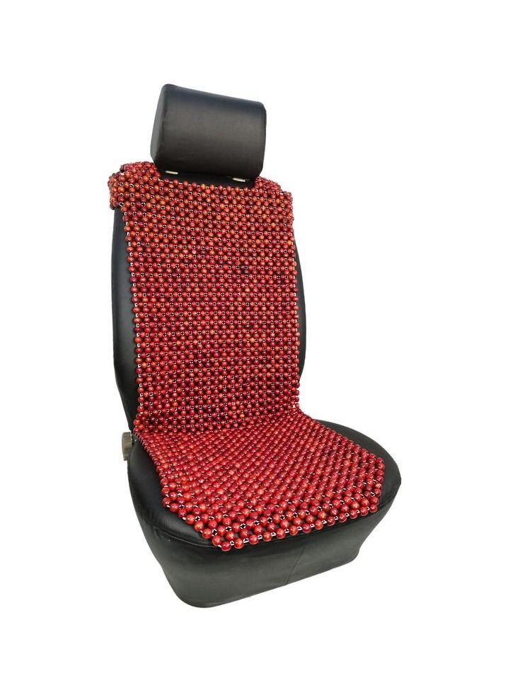 وسادة مقعد سيارة عالمية عالية الجودة ، وسادة مقعد من الخرز الخشبي ، وسادة مقعد لؤلؤة خشبية من النوع الشبكي ، وسادة جلوس للسيارة مارون 2 قطعة - Image 4