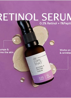 Deconstruct Deconstruct 5% Niacinamide + 0.2% Retinol Face Serum Combo | With 2% Alpha Arbutin & 1% Peptide | Reduces Acne, Dark Spots, Fine Lines & Wrinkles | For Men & Women | Beginner Friendly | 30 ml each  - Image 5