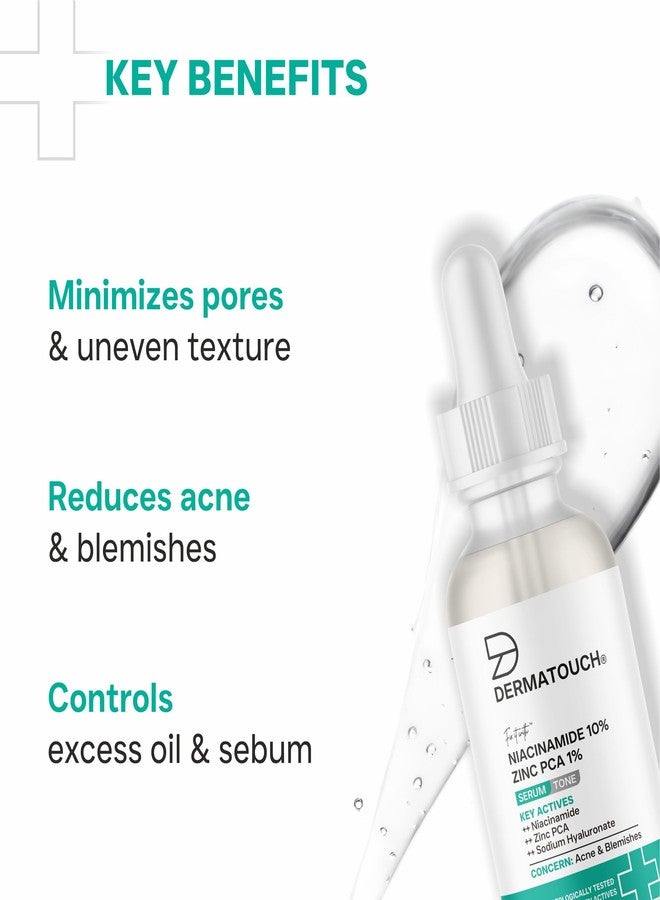 DERMATOUCH Niacinamide 10% + Zinc PCA 1% Serum for Men & Women - Face Serum for Acne, Blemishes & Oil Control/Suitable for All Skin Types 30ml - Image 5