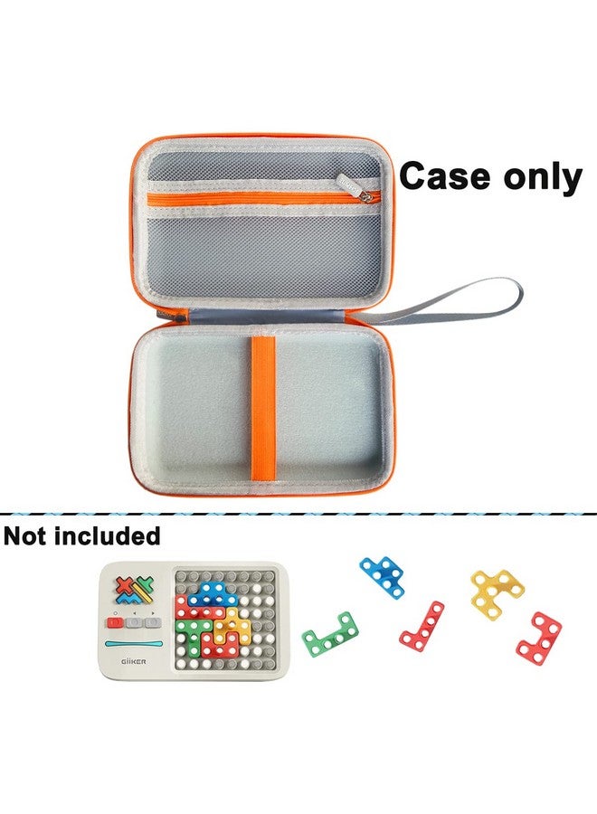 JCHPINE Hard Carrying Case For Giiker Super Blocks Puzzle Game, Protective Storage Holder For Giiker Brain Teaser Puzzles Interactive Handheld Game Console Accessories (Case Only) (Orange For Super Blocks) - Image 3