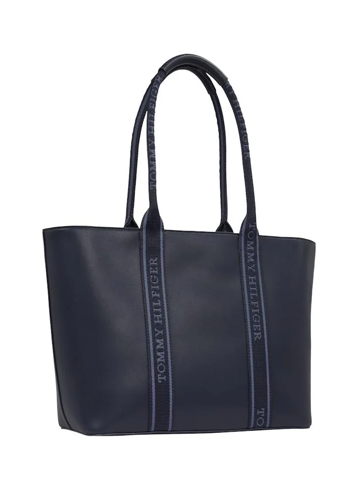 TOMMY HILFIGER Logo Detail Zip Over Tote