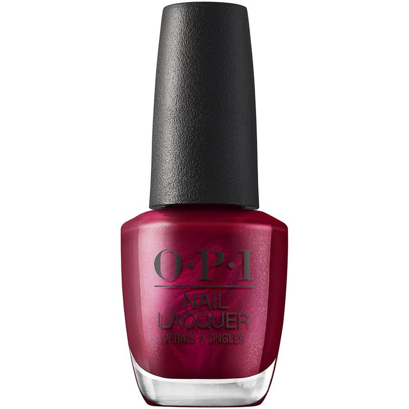 OPI Nail Lacquer Big Sagittarius Energy | Opaque Dark Red Pearl Chip Resistant Nail Polish | Big Zodiac Energy Collection - Image 1