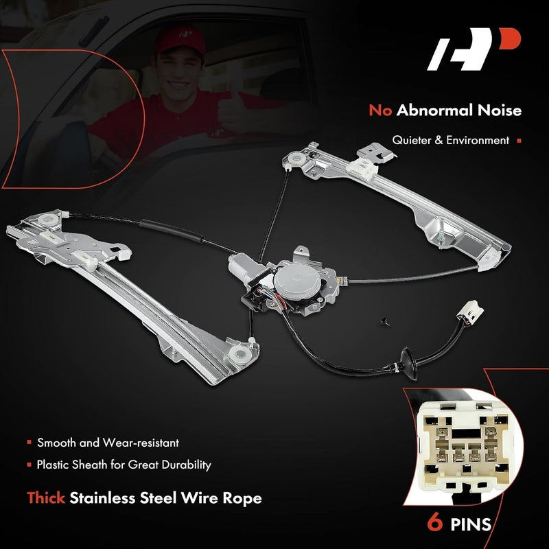 A-Premium Electric Window Regulator with Motor for Nissan 350Z 2003-2009 Front Passenger Side - Image 5