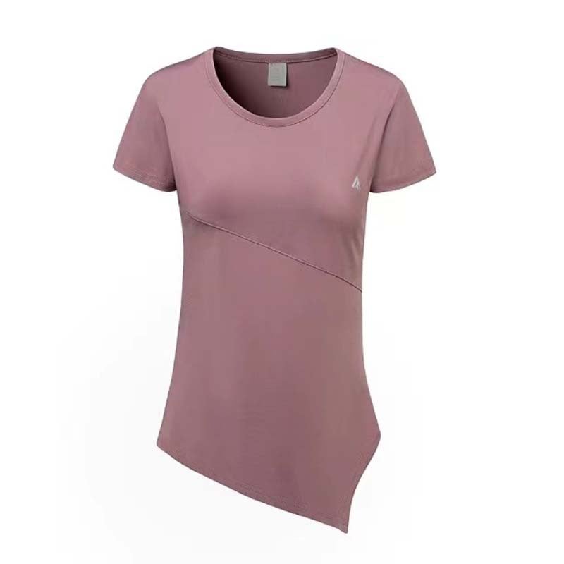 Sports Fitness Clothing Women'S Short-Sleeved Mid-Length Slim-Fit Hip Covering Breathable Outer Wear Yoga Top - Image 2