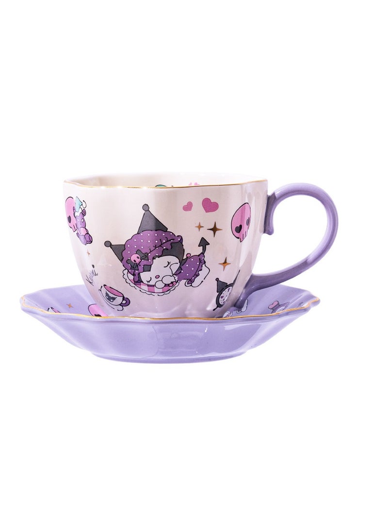 عام سانريو كولومي السيراميك القدح مكتب المنزل كوب ماء لطيف الرجال والنساء الحليب القدح القهوة (400 مل) - Image 1