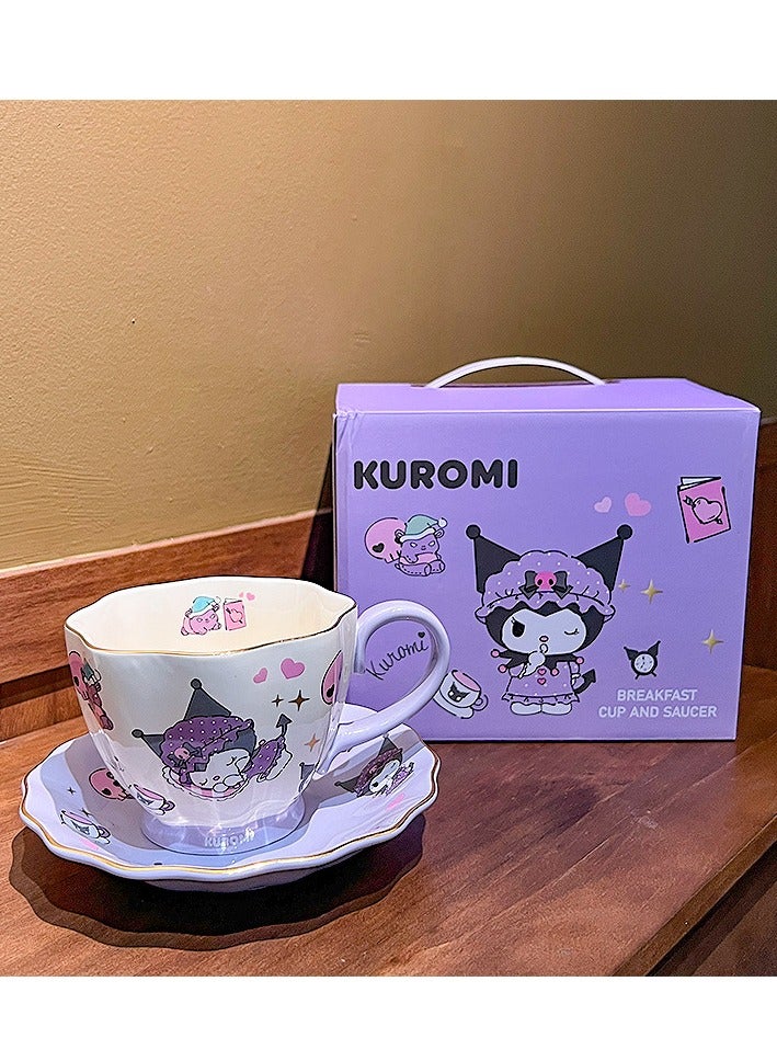 عام سانريو كولومي السيراميك القدح مكتب المنزل كوب ماء لطيف الرجال والنساء الحليب القدح القهوة (400 مل) - Image 2