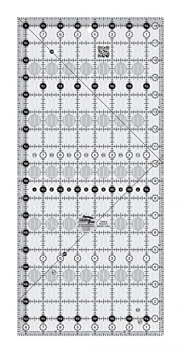 Creative Grids Quilt Ruler 8-1/2in x 18-1/2in Rectangle – CGR818 – Made in USA, Non-Slip Grip Acrylic Quilting, Sewing, Crafting, Patchwork Ruler for Measuring & Cutting Fabric - Image 5