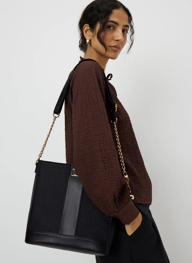 ماتلان حقيبة رسول بنقش أسود