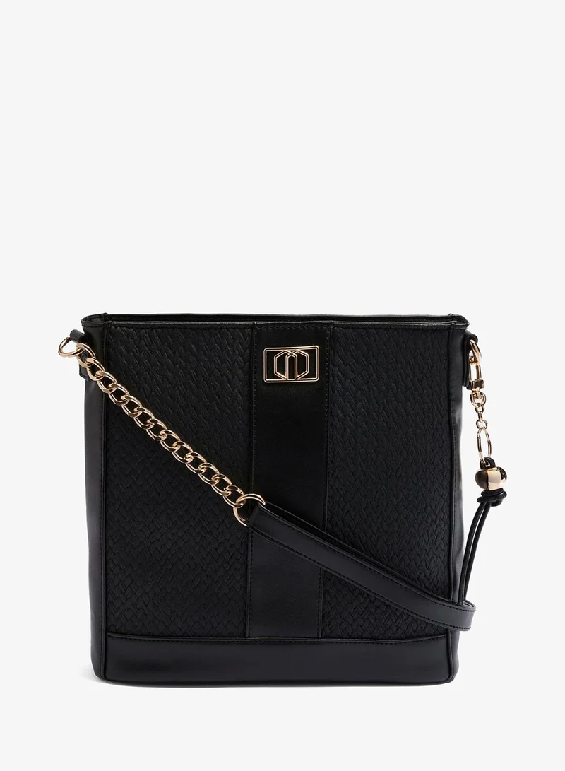 ماتلان حقيبة رسول بنقش أسود