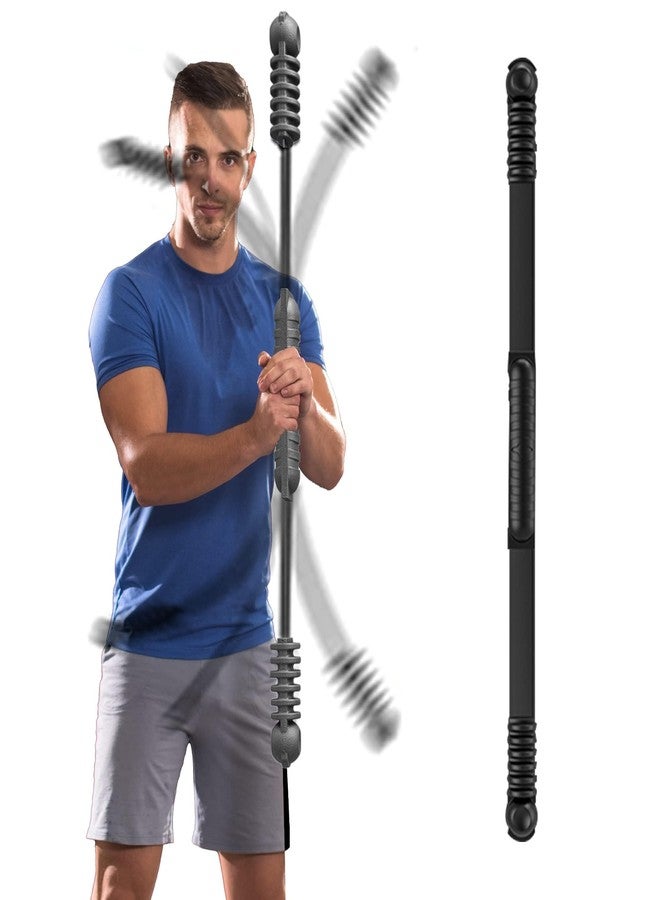 OSCILLATING SLIM Fitness Bar for Workout,Elastic Exercise Bar, Vibration Weight Stick,Body Physical Therapy,Core Strength Training,Arm Shoulder Stretch At Home Gym. - Image 1