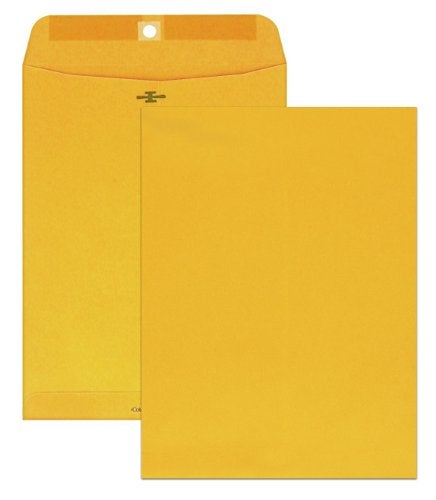 Columbian Clasp Envelopes, 9 x 12 Inches, Brown Kraft, 100 Per Box (CO790) - Image 4