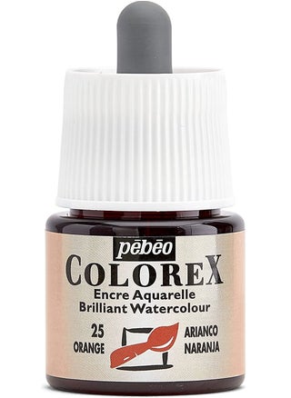 Pebeo Colorex Watercolor Ink 45 ml Bottle with Dropper - Orange - pzsku/Z6C6DFB79B5A612C207BBZ/45/_/1659618657/f1592b9e-6d30-4625-8db2-d03e22a4fa65