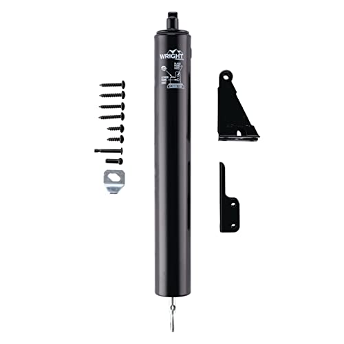 Wright Products HeavyDuty Pneumatic Storm Door Closer Durable Adjustable QuietClosing with HoldOpen Feature Transitional Black