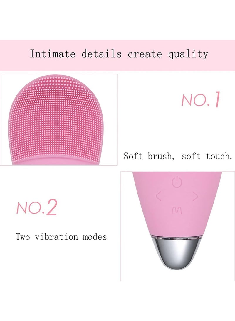 general Silicone Face Scrubber - Electric Facial Cleansing Brush, Pore Cleaner Electric, Skin Scrubber Skin Spatula, Face Skin Spin Brush, Sonic Facial Cleansing Brush, Exfoliating Face Scrub Brush - Image 5