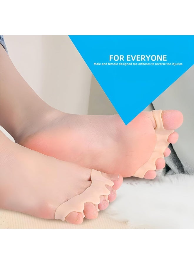 1 Pair Premium Silicone Toe Separators – Bunion & Hammer Toe Corrector, Soft Medical-Grade Gel, Pain Relief, Reusable & Washable, One Size Fits All - Image 3