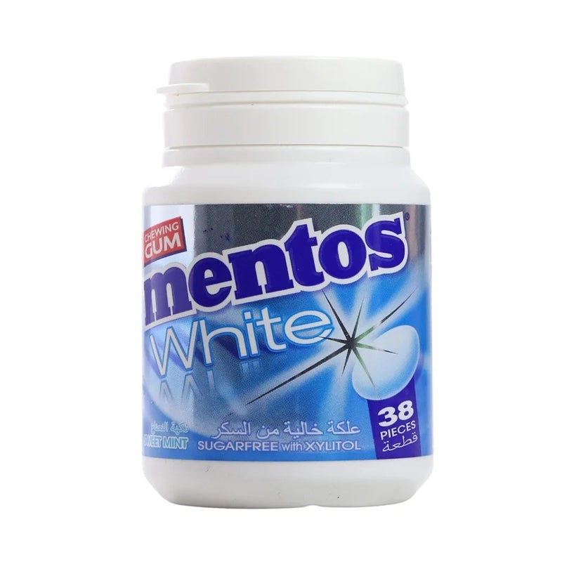 Mentos White Sweet Mint Chewing Gum - 38pcs - Image 1