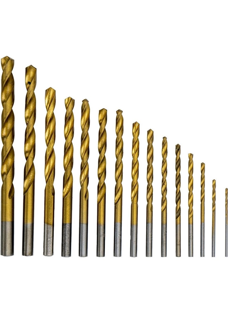 TiTi 6105 Hss Drill Bit Set Wood Metal 15 Pieces  - Image 2